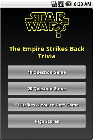 Star Wars: The Empire Strikes Back Trivia截图1