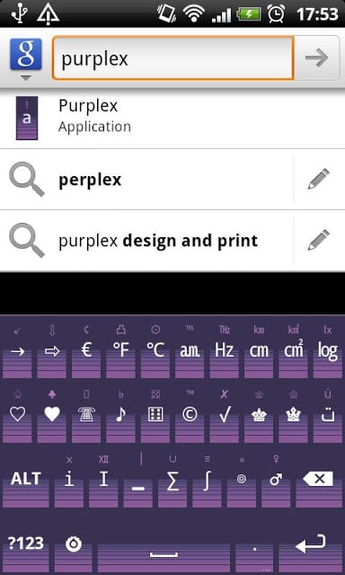 Purplex - HD Keyboard Theme截图2