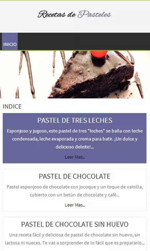 Recetas de Pastel截图7