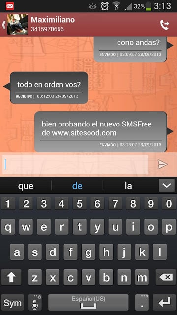 SMS Free Beta Claro Argentina截图3