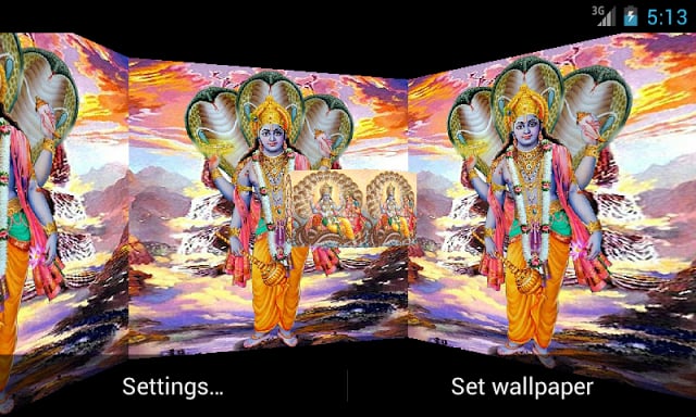 Lord Vishnu 3D Live Wallpaper截图2