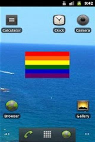 彩虹旗手机小部件 Gay pride rainbow flag widget截图2