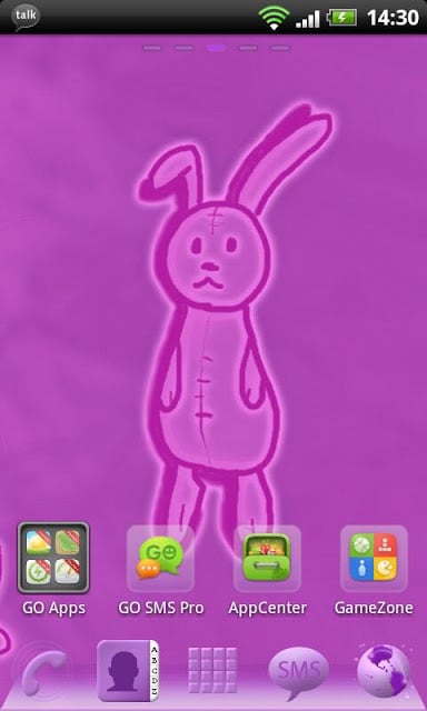 Rabbit Theme for GO Launcher截图3