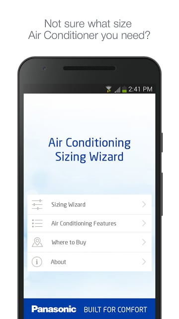 Panasonic Aircon Sizing Wizard截图7