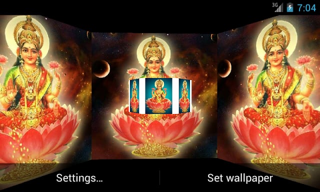 Maa Laxmi 3D Live Wallpaper截图2