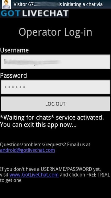 Live Chat / Live Support App截图1