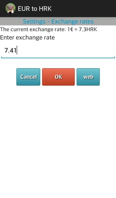 Euro to HRK converter截图4
