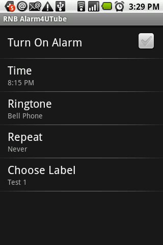 RNB Alarm4UTube v2截图2