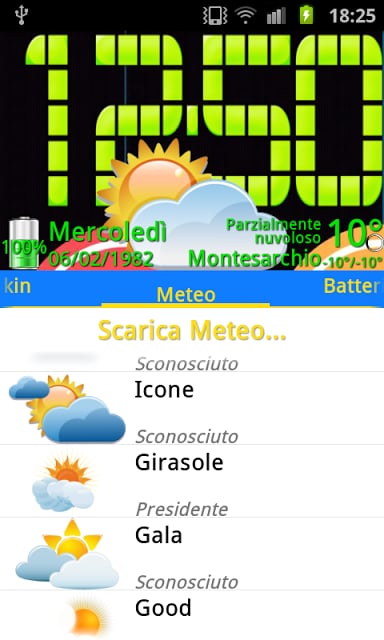 Icone theme Weather,PR.CLK wea截图6