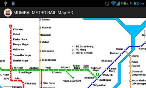 MUMBAI METRO RAIL Map HD截图1