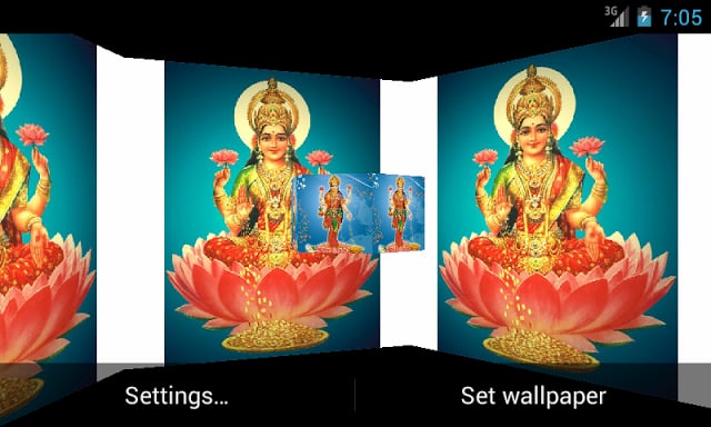 Maa Laxmi 3D Live Wallpaper截图3