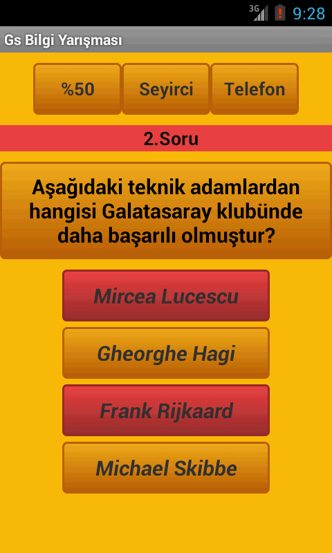 Galatasaray Bilgi Yarışm...截图8