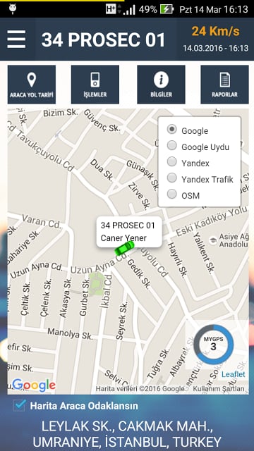 MyGPS Ara&ccedil; Takip Yazılımı截图8
