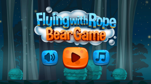 Flying with Rope Bear Game截图1