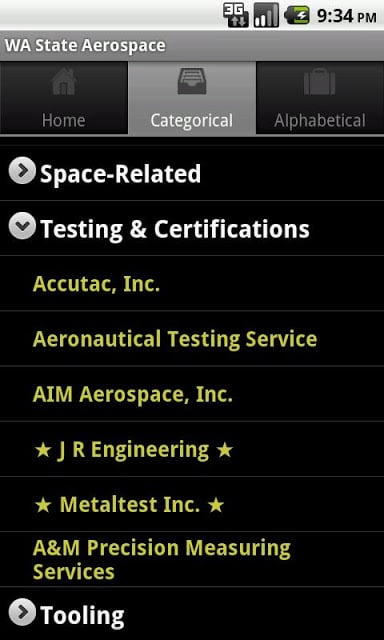 WA State Aerospace Directory截图3