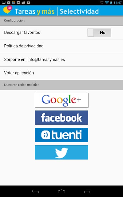 Tareas y m&aacute;s. Selectividad截图5