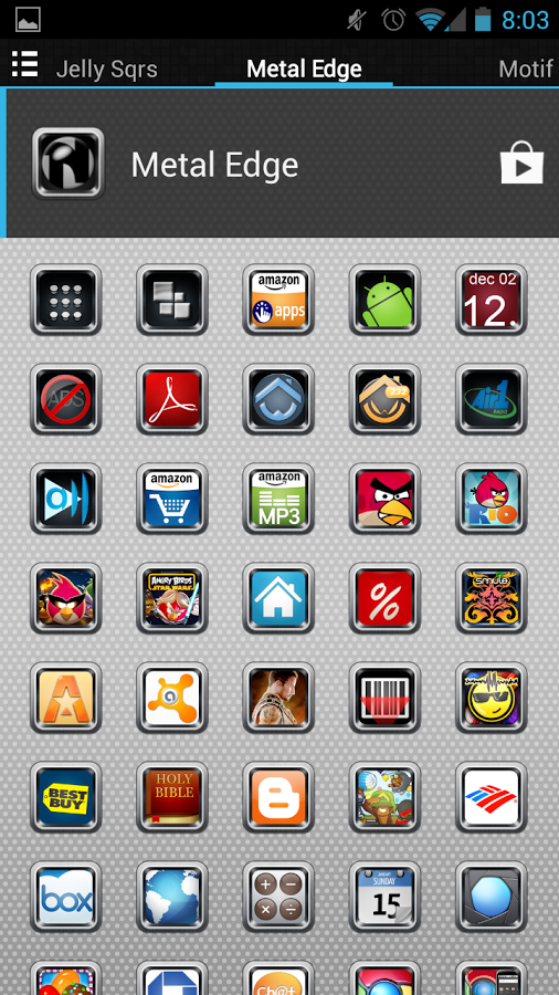 Metal Edge Icon Pack截图1