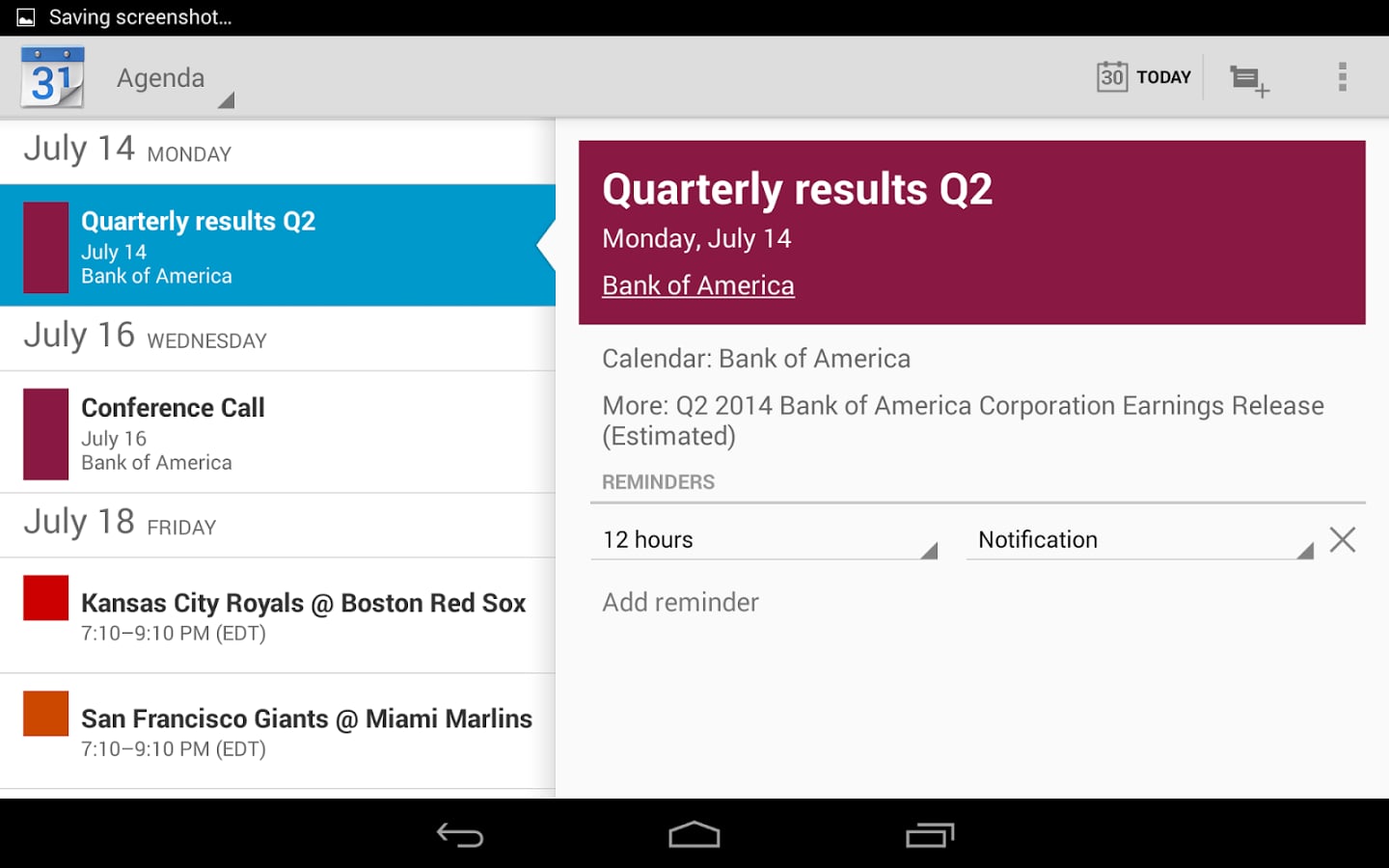 Financial Calendars Sync截图4