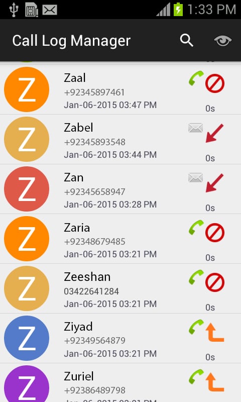 Call Log Manager截图2