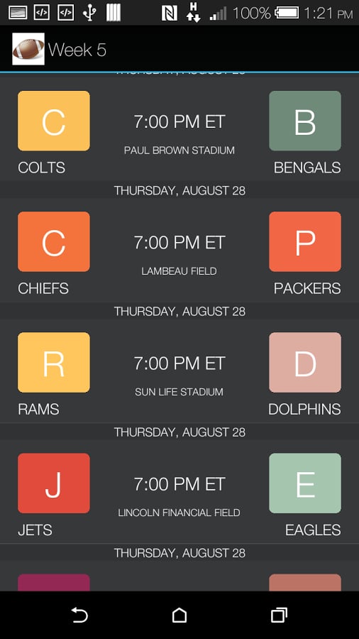 NFL Score 2014 Schedule ...截图1