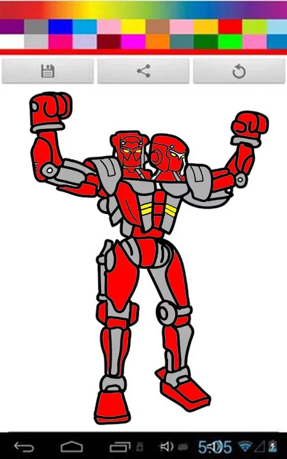 Real Coloring Robot Steel Kids截图5