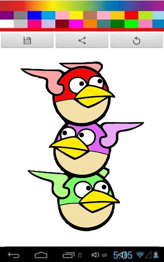 Angry Coloring Birds Kids截图2