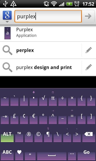 Purplex - HD Keyboard Theme截图1