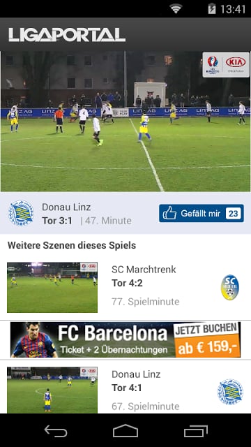 Ligaportal Fu&szlig;ball Live-Ticker截图10