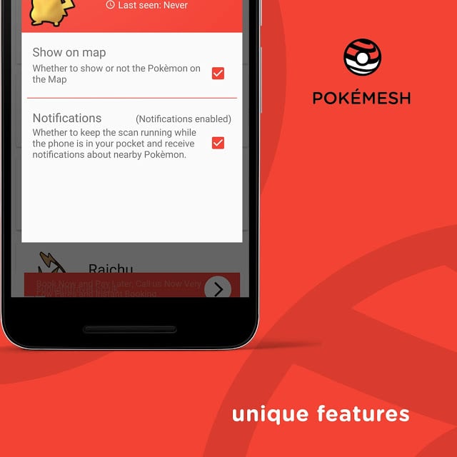 Pok&eacute;Mesh - Real time map截图3