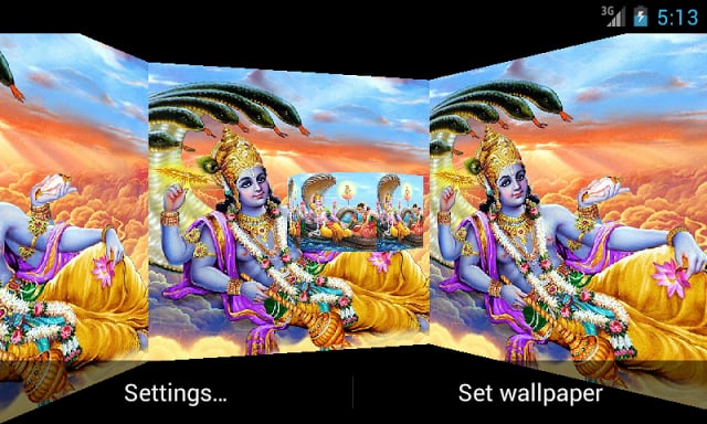 Lord Vishnu 3D Live Wallpaper截图1