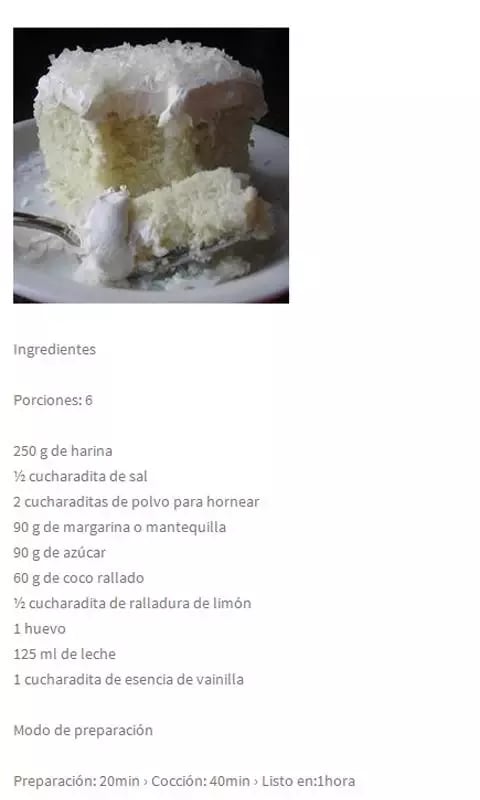 Recetas de Pastel截图5