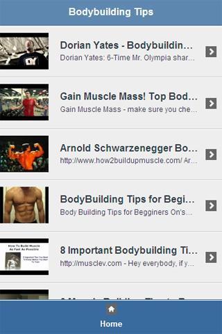 Bodybuilding Tips Video截图1