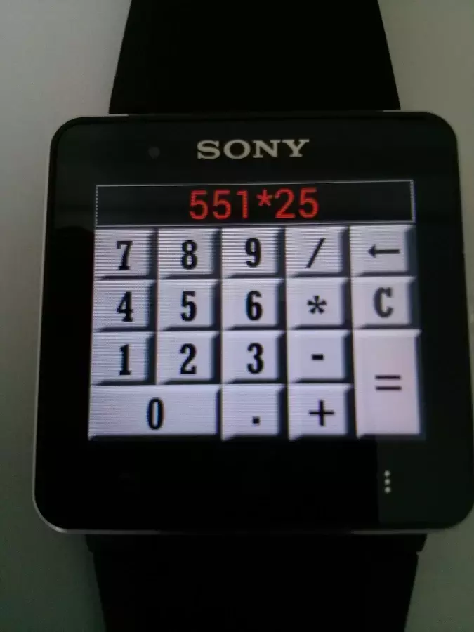 Calculator for SmartWatch 2截图2