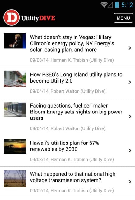 Utility Dive - energy news截图1