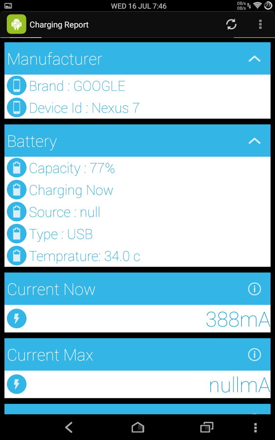 Charging Report截图1