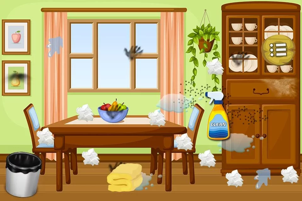 Room Clean Up Kids Games截图4