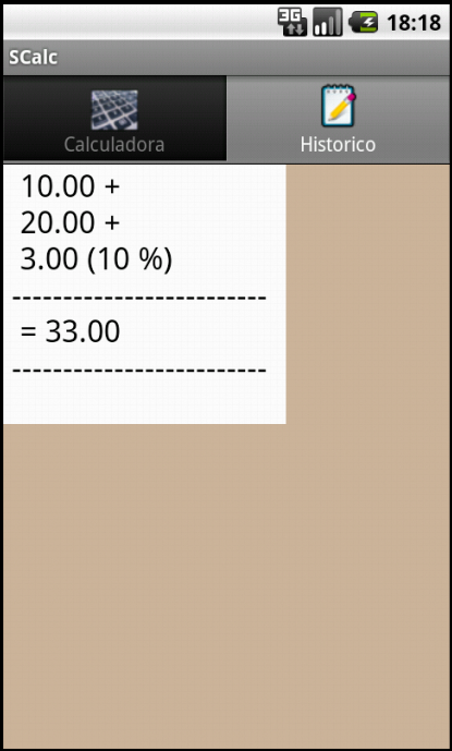 SCalc - Calculadora Simples截图1