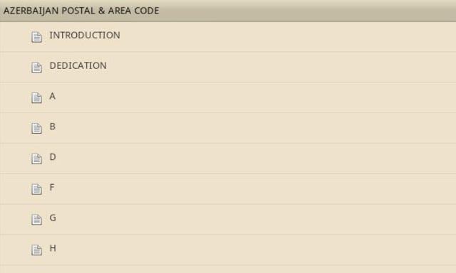 AZERBAIJAN AREA &amp; POSTAL CODE截图3