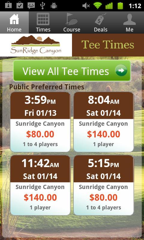 SunRidge Canyon Tee Time...截图2