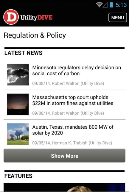 Utility Dive - energy news截图4