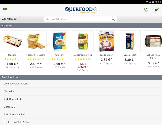 QUERFOOD glutenfrei leben截图9