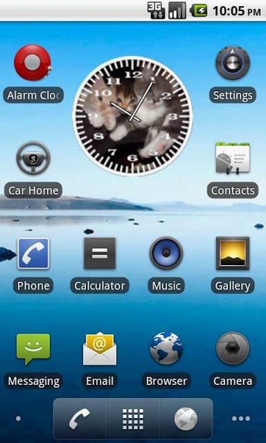 Cat 3 Kittens Analog Clock截图2