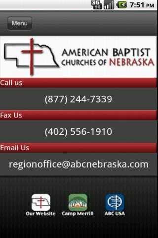 American Baptist Churches of Nebraska截图2