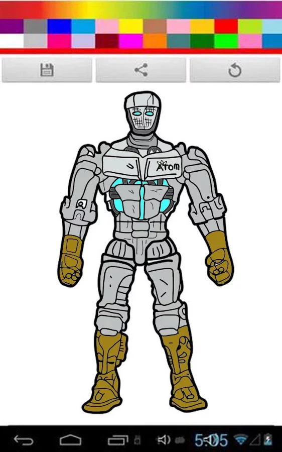 Real Coloring Robot Steel Kids截图4