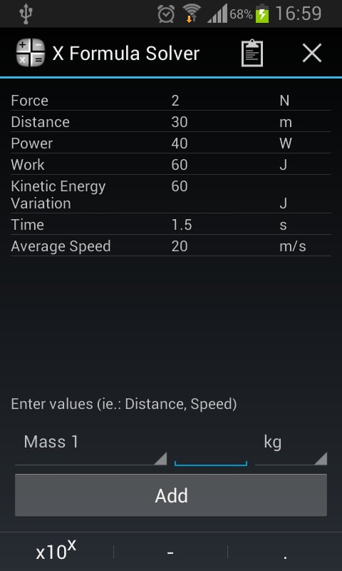 X Formula Solver Demo: P...截图5