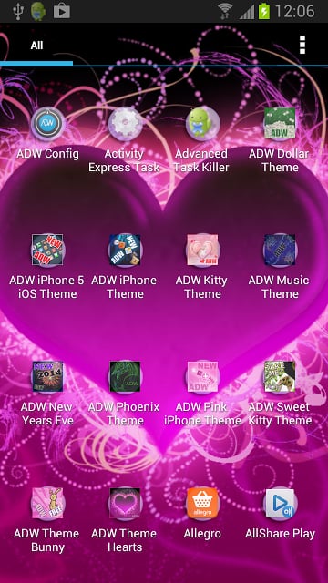 Theme Hearts for ADW Launcher截图2