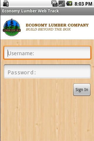 Economy Lumber Web Track截图3