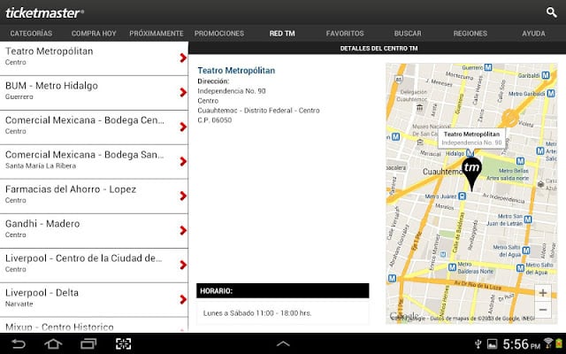 Ticketmaster M&eacute;xico截图7