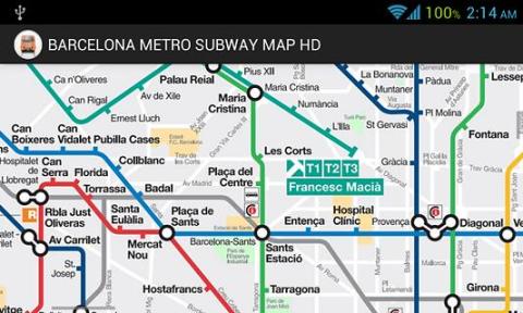 BARCELONA METRO SUBWAY MAP HD截图2