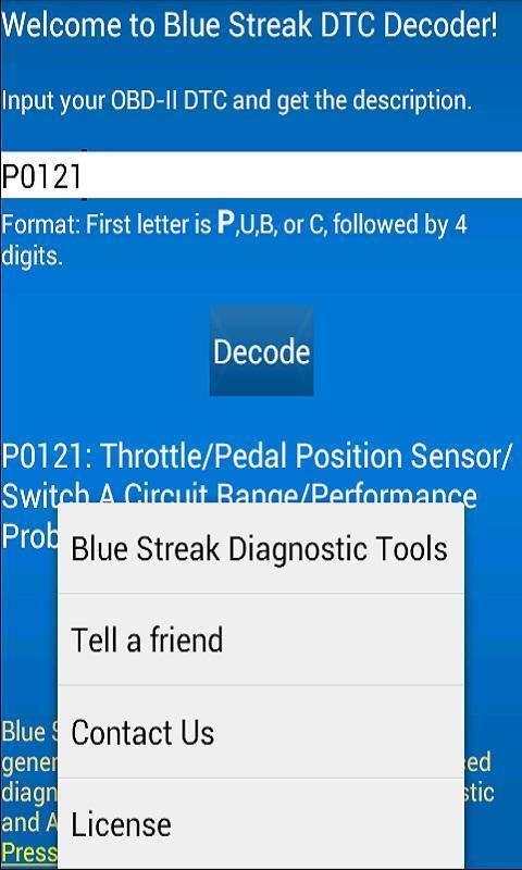 Blue Streak DTC Decoder截图3